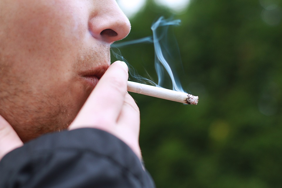 man smoking